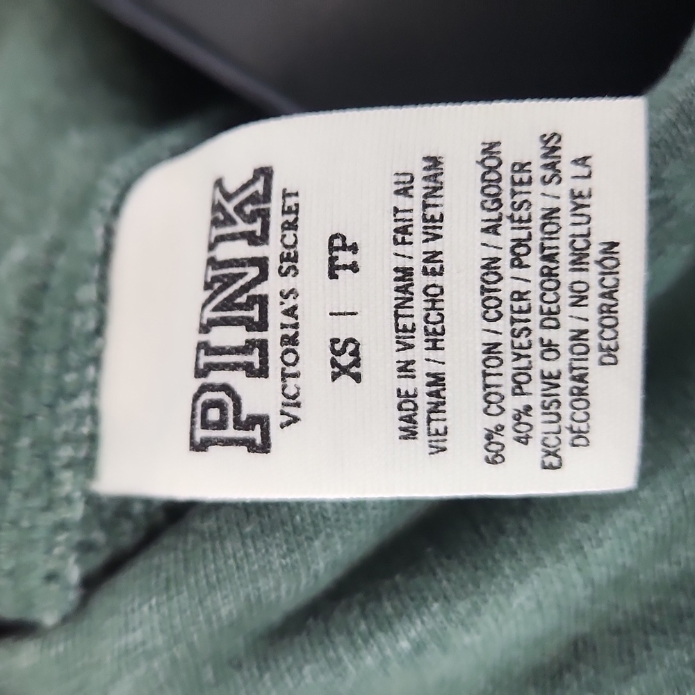 PINK Victoria's Secret Forest Green Half-Zip Pullover - Picture 9 of 9